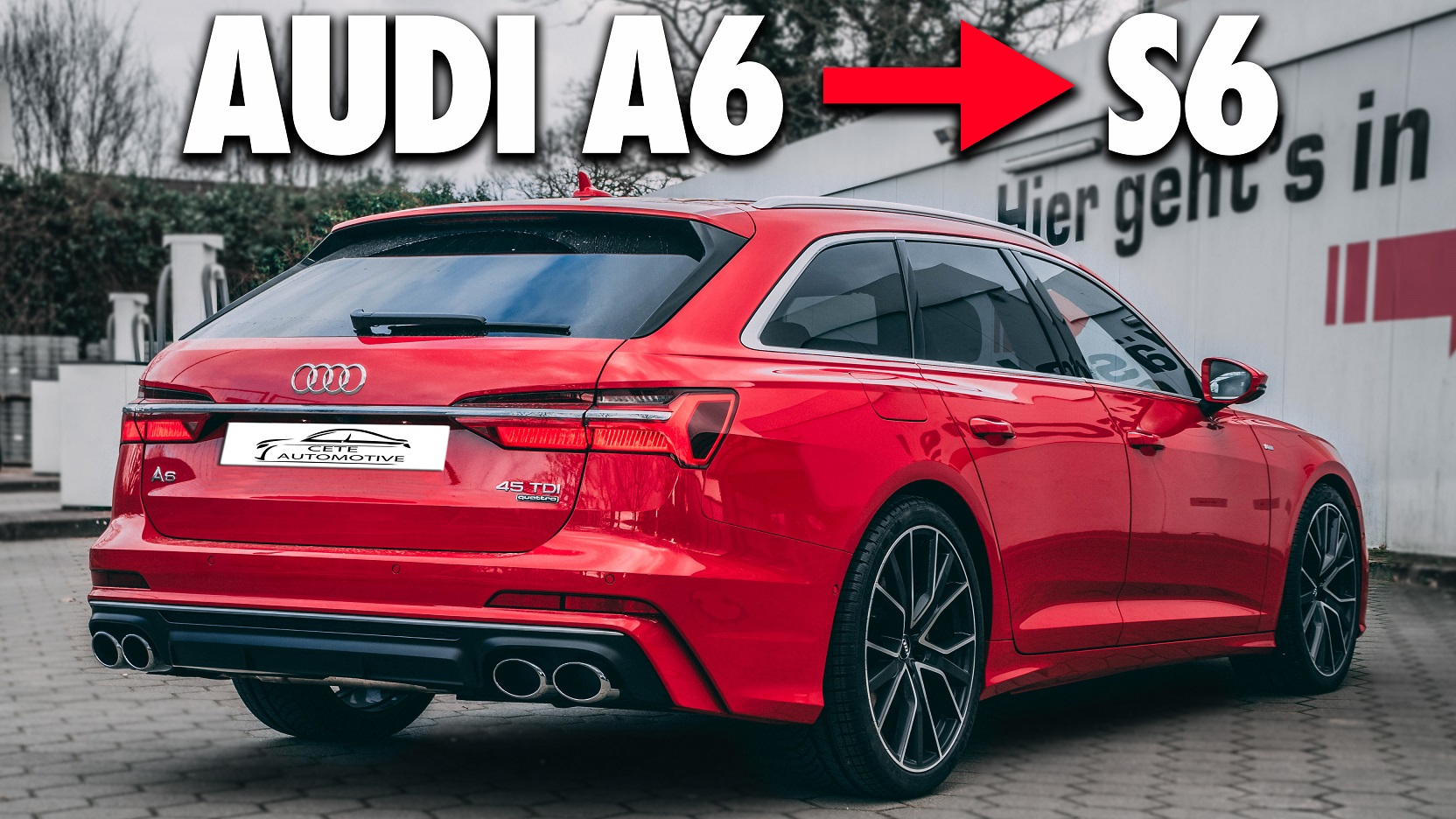 Komplett-Set S6 Look zum Nachrüsten für Audi A6 4K (C8)